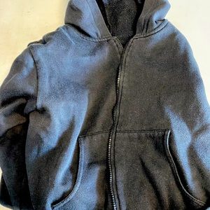 Black zip up hoodie